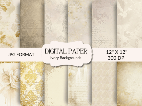 Download Ivory and Gold Backgrounds - Old Collection
