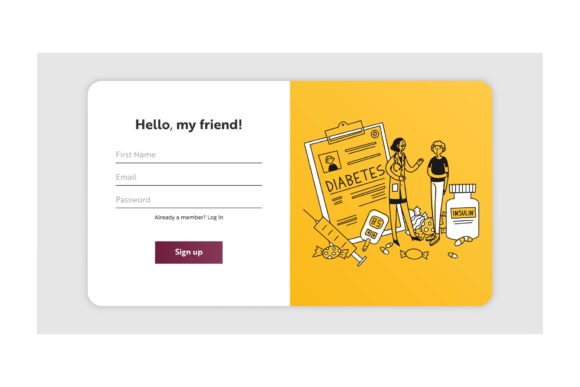 Download Sign Up Page with Diabetes Patient Visit - Visit Collection