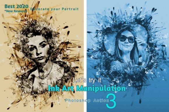 Download Ink Art Manipulation Photoshop Action - Hot Collection