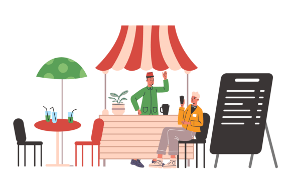 Download Coffee Shop in Open Air. Catering. Visit - Visit Collection