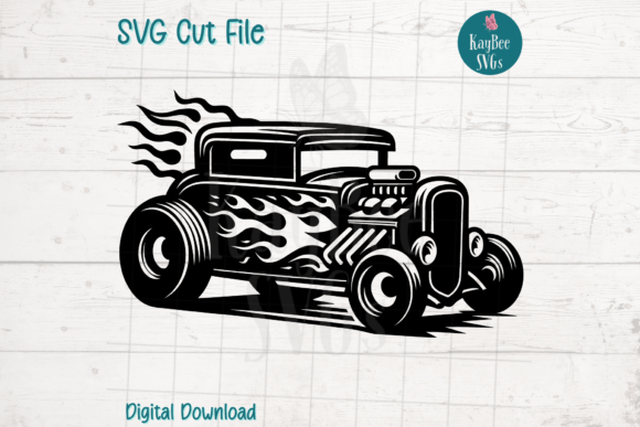 Download Hot Rod Car SVG Cut File - Hot Collection