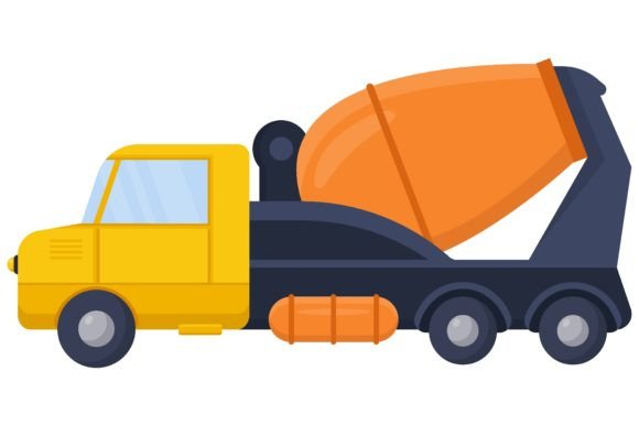 Download Cement Truck, Mixing Machine Vector Illu - Vector Collection