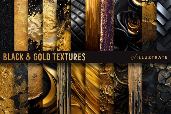 Download Black and Gold Digital Textures | Gold - Old Collection