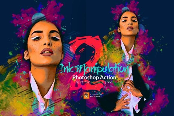 Download Ink Manipulation Photoshop Action 2 - Hot Collection