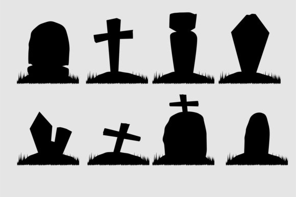 Download Cemetery Set. Graveyard Vector SVG - Vector Collection