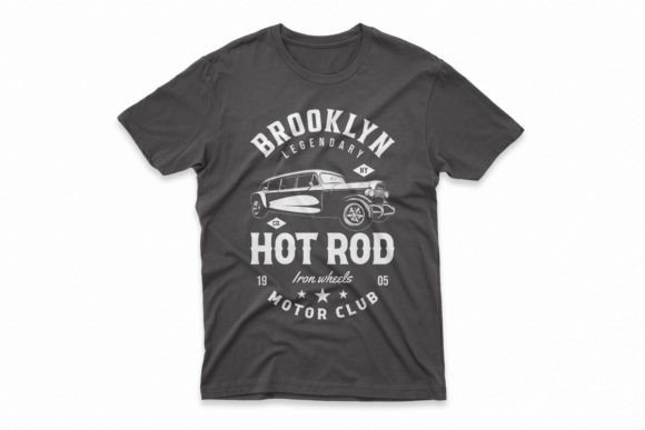 Download Hotrod Car T-Shirt Design Graphic Prints - Hot Collection