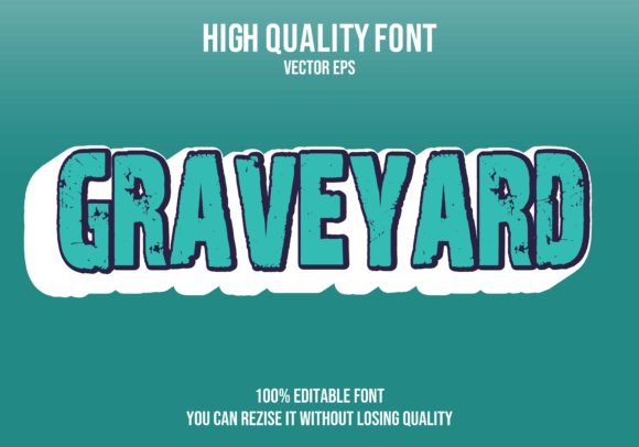 Download Graveyard Vector Text Effect Fully - Vector Collection