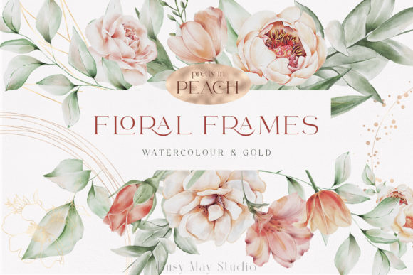 Download Flowers Rose Gold Geometric Frames PNG - Old Collection