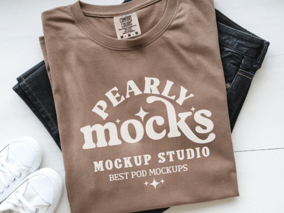 Download C1717 Folded Flat Lay T-shirt Mockup 4 - Old Collection