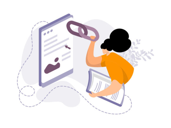Download Visit Link Flat Illustration - Visit Collection