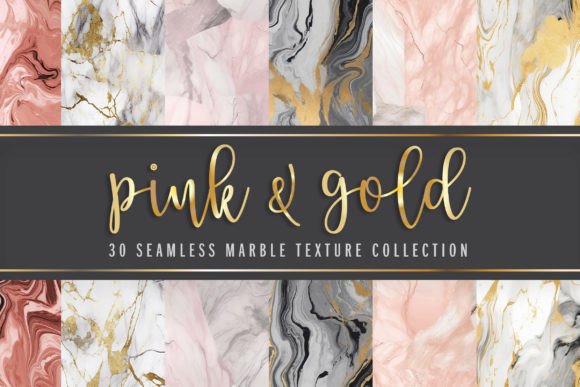 Download Pink, Blush and Gold Marble Texture Set - Old Collection