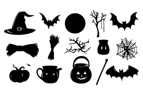 Download Spooky Silhouette Vector Element Set - Vector Collection