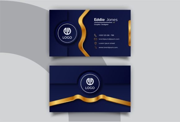 Download Luxury Golden Business Card Design - Old Collection