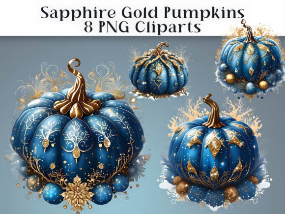 Download Sapphire Gold Pumpkins Sublimation - Old Collection