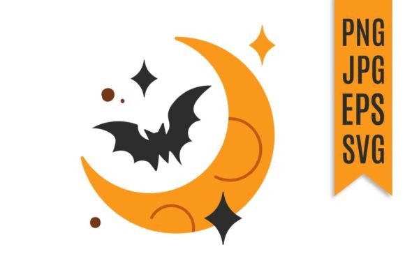 Download Spooky Moon Halloween Vector Illustratio - Vector Collection