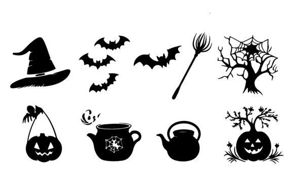 Download Spooky Silhouette Vector Element Set - Vector Collection