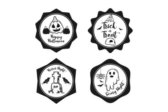 Download Badge Stamp Halloween Vector Design Logo - Vector Collection