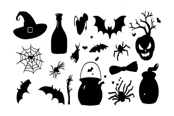 Download Spooky Silhouette Vector Element Set - Vector Collection