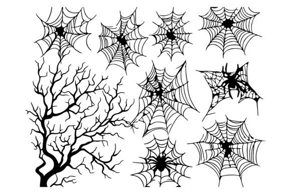 Download Spider Web Vector, Cobweb Decoration, Ha - Vector Collection